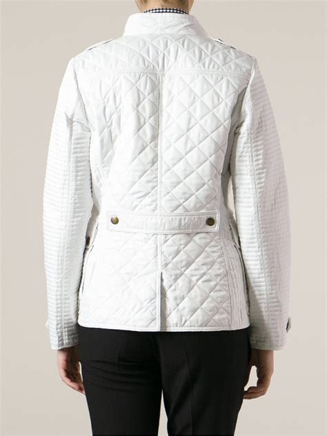 burberry white quilted coat|Burberry brit quilted lightweight coat.